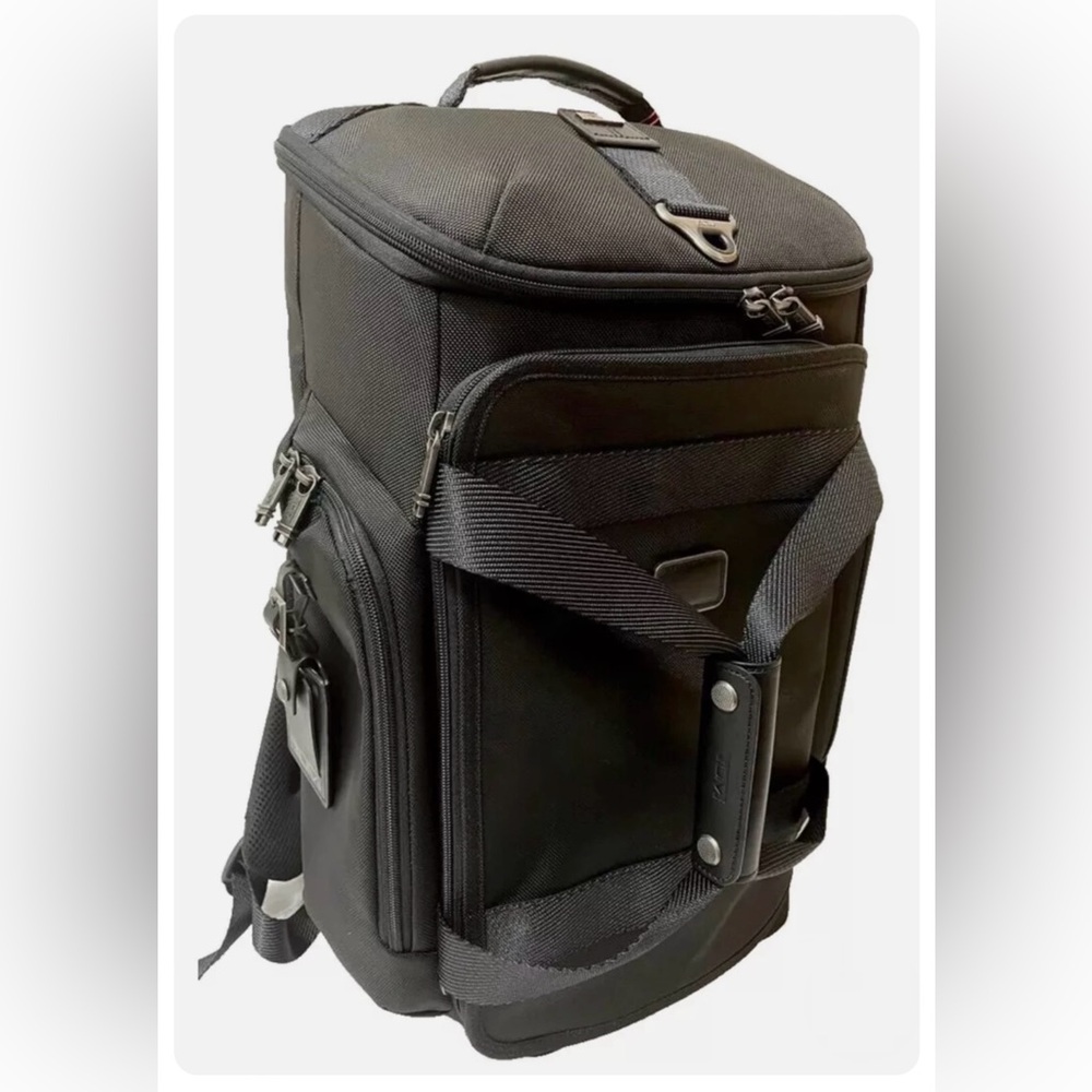 TUMI EVANSTON Ballistic Nylon Convertible Backpack & Duffel Bag - BLACK